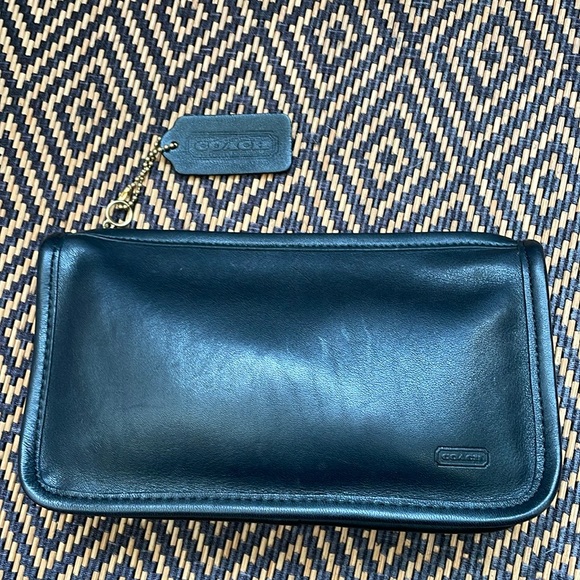 Vintage Coach Chunky Case 7165 makeup case -  BLACK - Picture 1 of 7